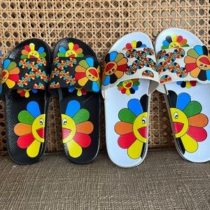 Beach Sandals, super cute floral printed sliders